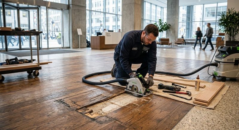 Our team working on Flooring Service projects in Frisco, TX