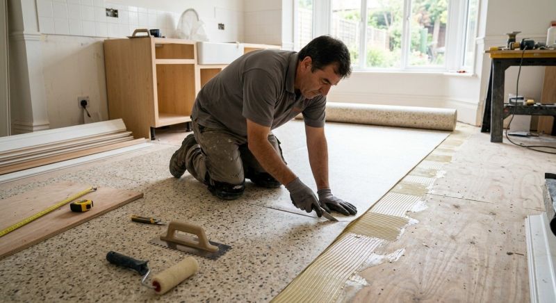 Linoleum Floor Installation in Aubrey, TX