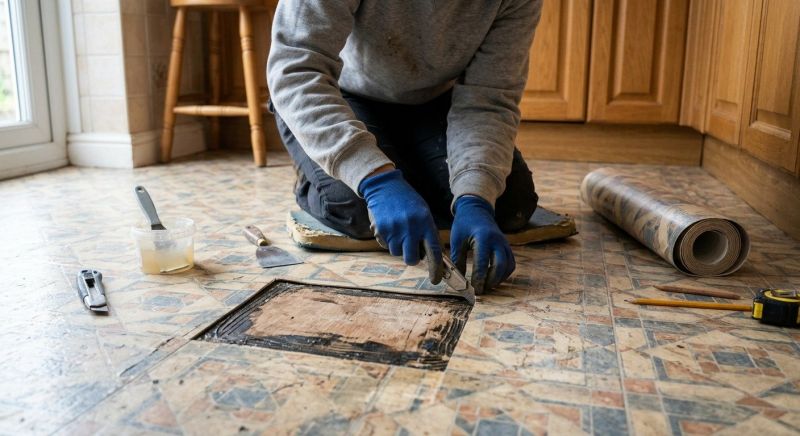 Linoleum Floor Installation in Little Elm, TX