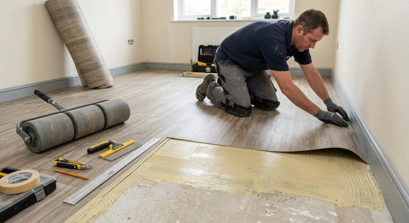Sheet Flooring Installation in Argyle, TX