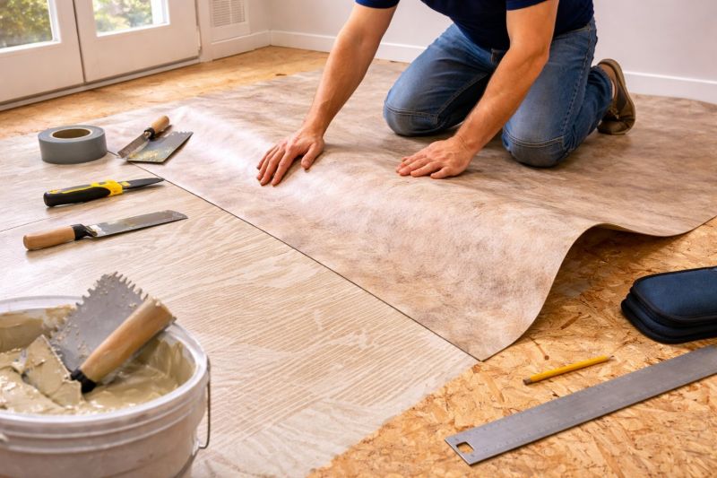 Sheet Flooring Installation in Little Elm, TX