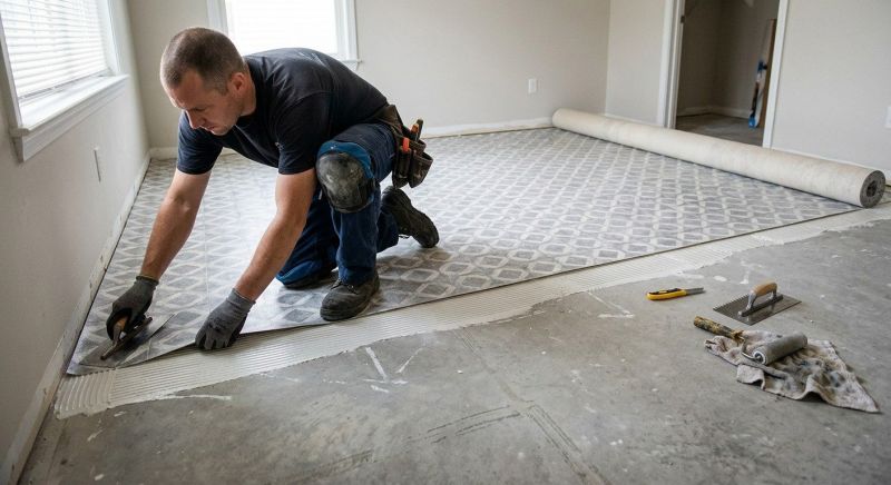 Sheet Flooring Installation in The Colony, TX