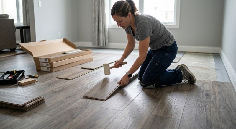 Vinyl Plank Floor Installation in Frisco, TX